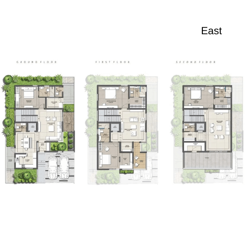 East Facing Villa Floor Plans
